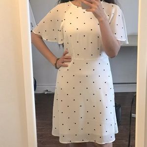 White Dotted Dress H&M
